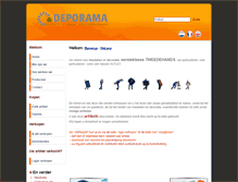 Tablet Screenshot of deporama.be